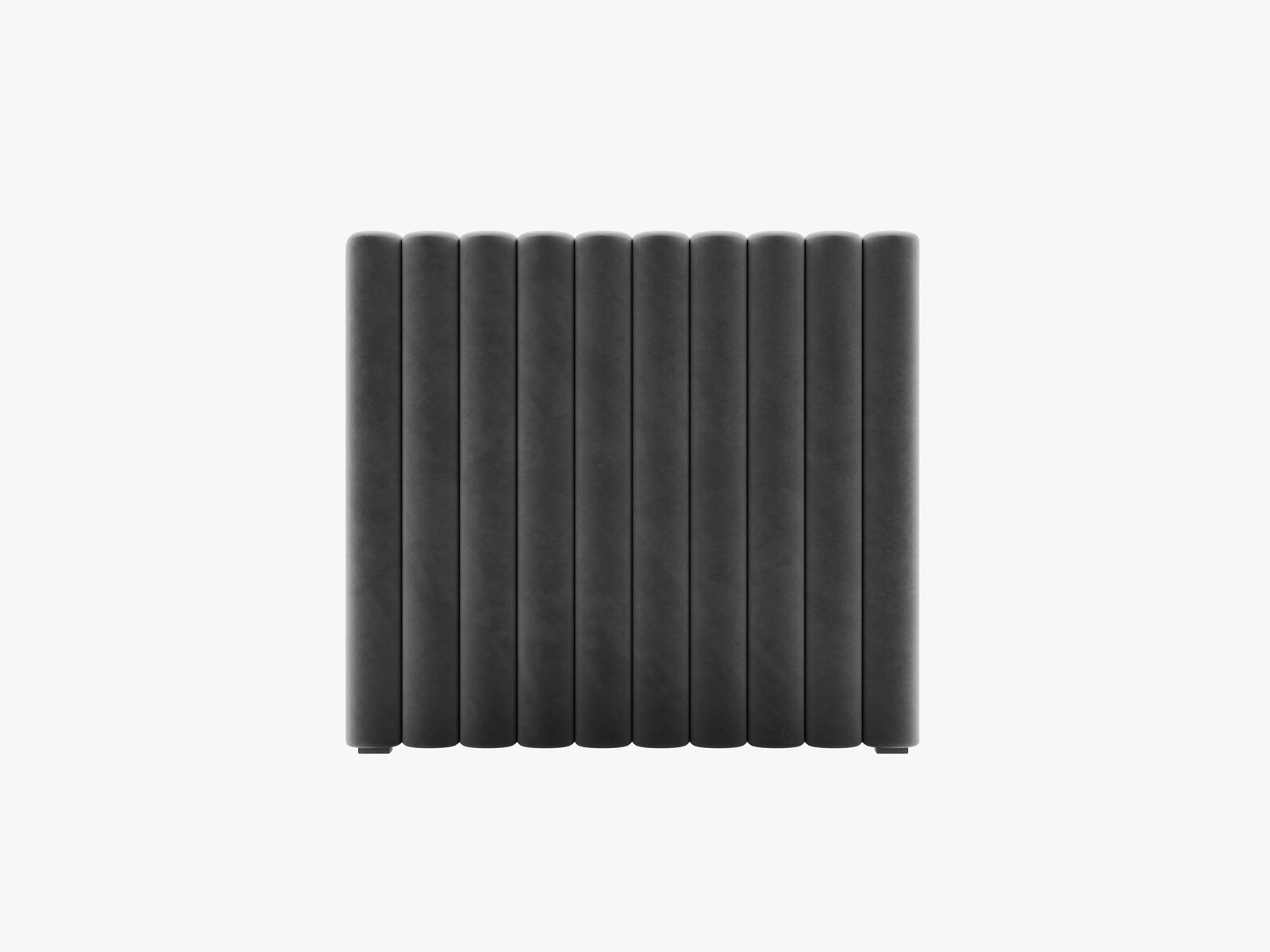 Micadoni Mistero Samtiger Kopfteil 80 cm Samt Paris Grau 100x95