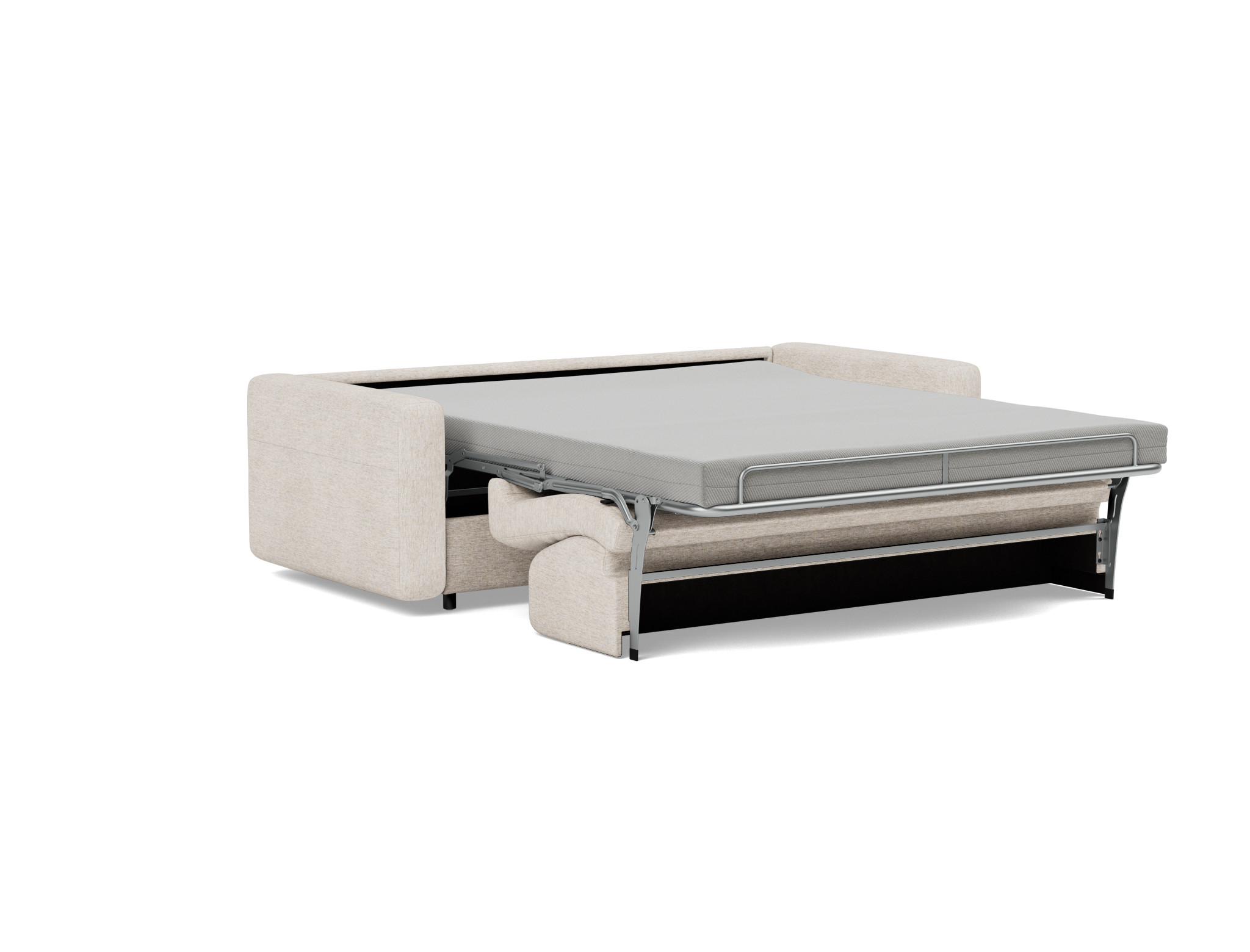 Schlafsofa Killian mit Taschenfederkernmatratze 160 Chenille Yuveno 470-Natural