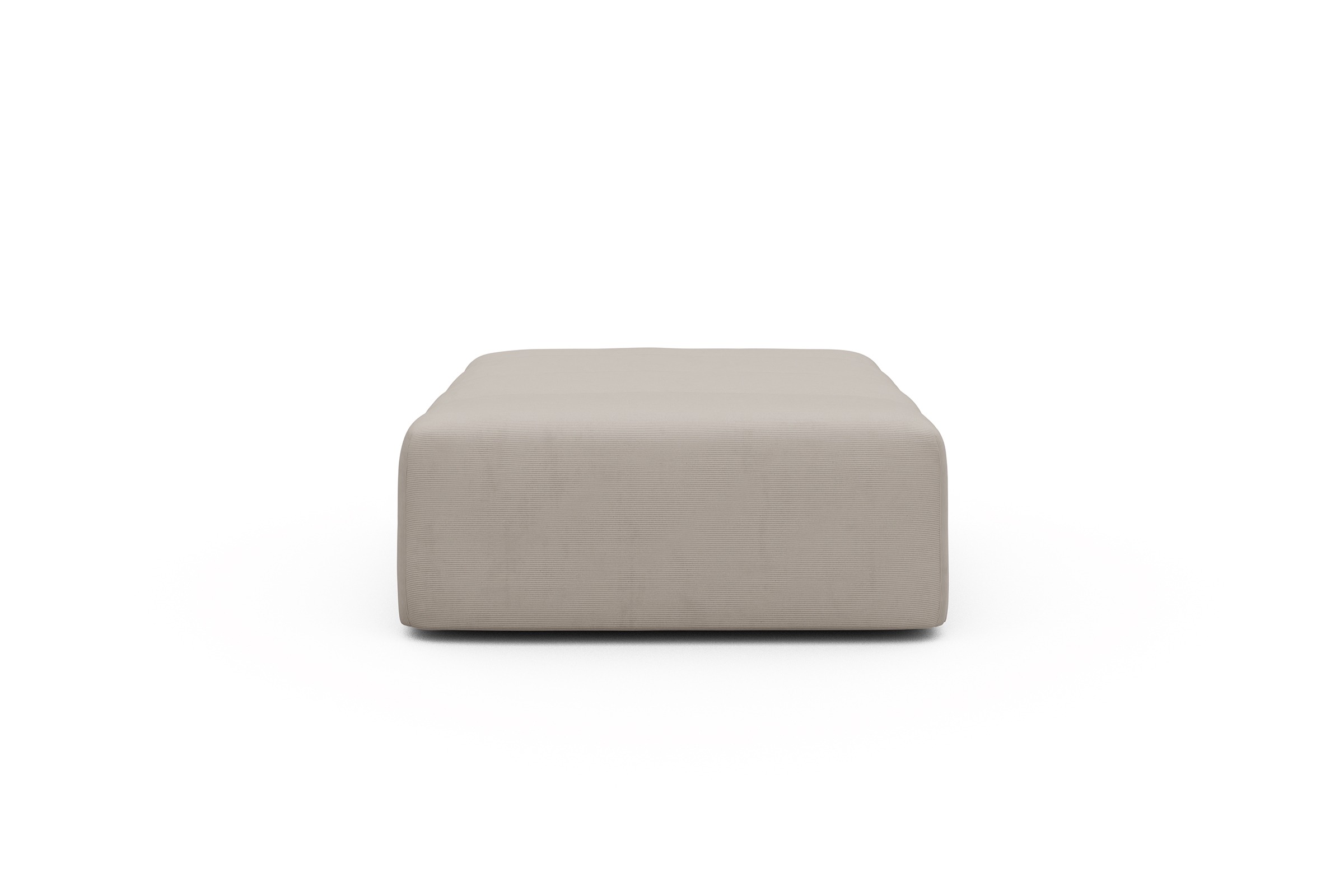 Sitzhocker Hugo Ottomane Cordufine-Off-White