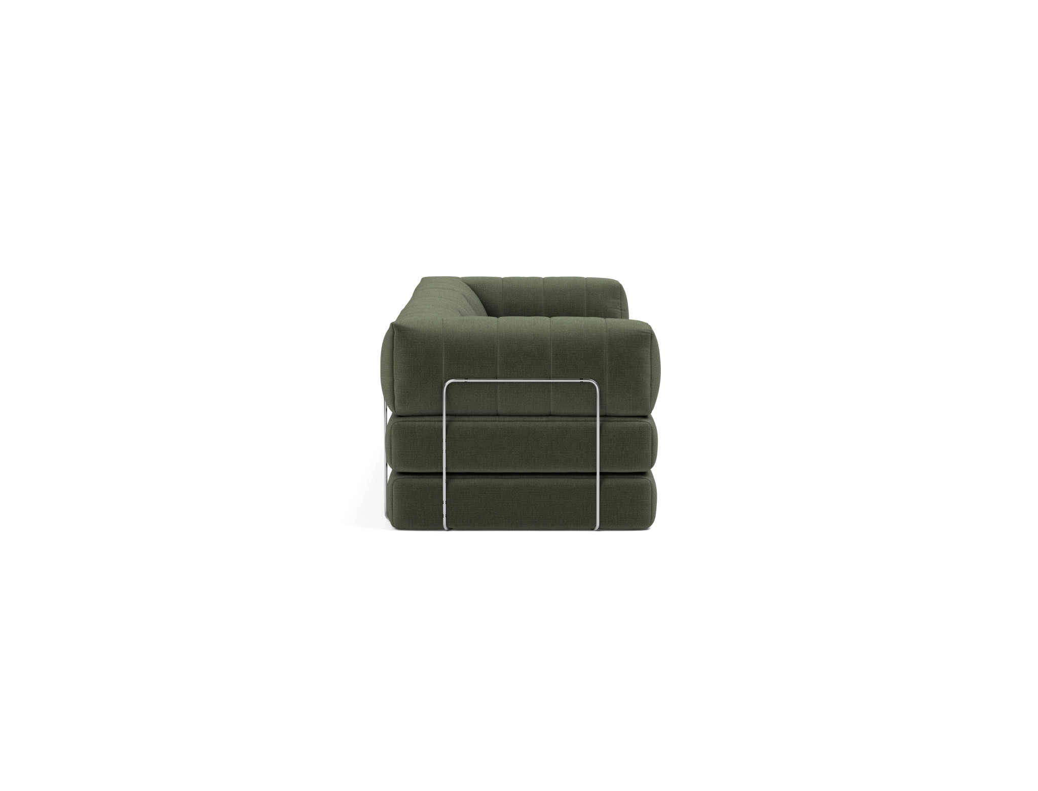 Schlafsofa CozyPad Grand mit Armlehnen Chenille Esina 413-Olive-Green