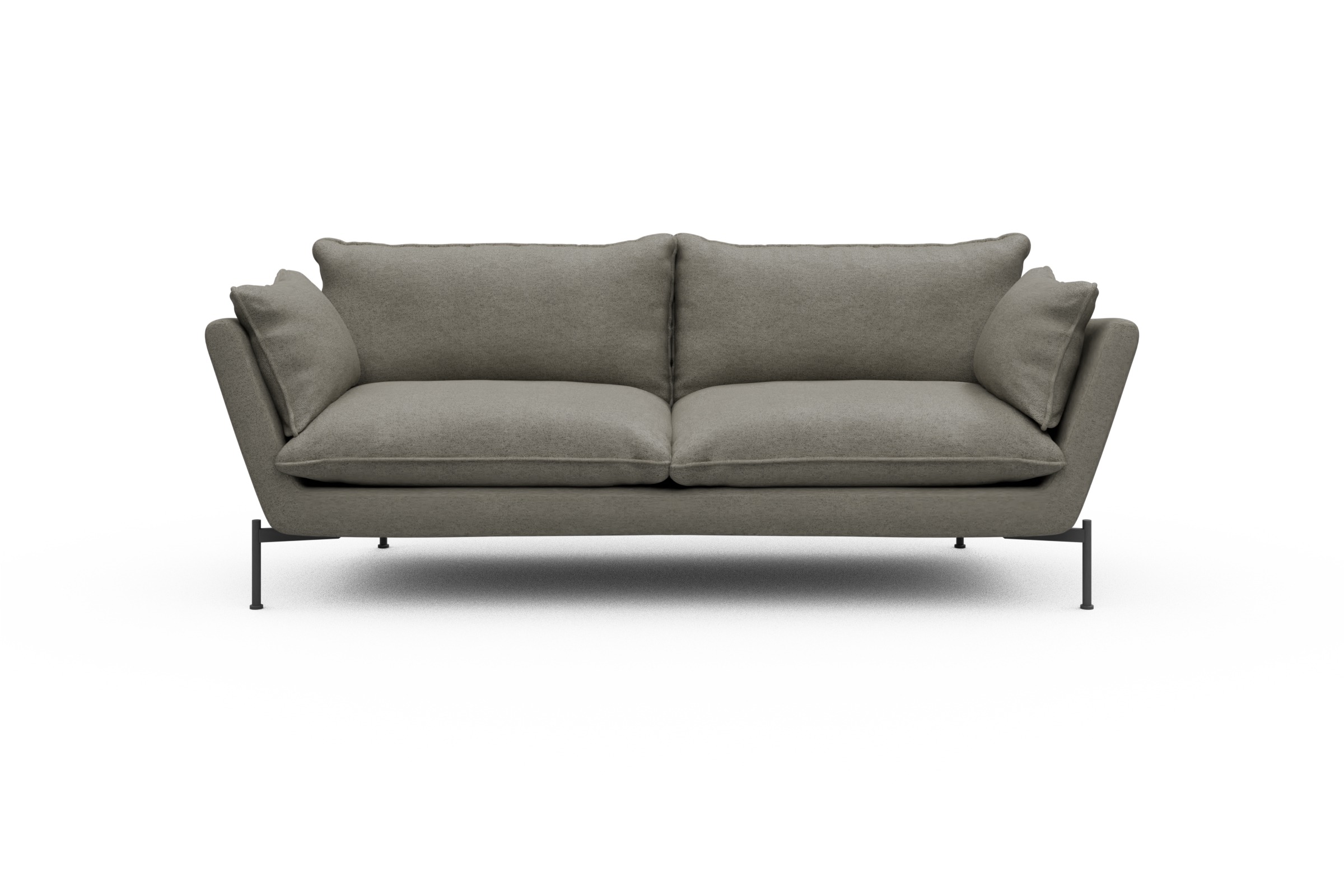 Skandi Home Sofa Anton PREMIUM 3-Sitzer Denari-Warm-Grey moebelfaktor