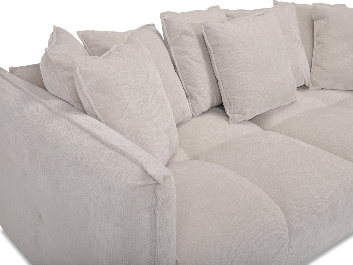 Bobochic Harlem Sofa 3-Sitzer Stoff Beige