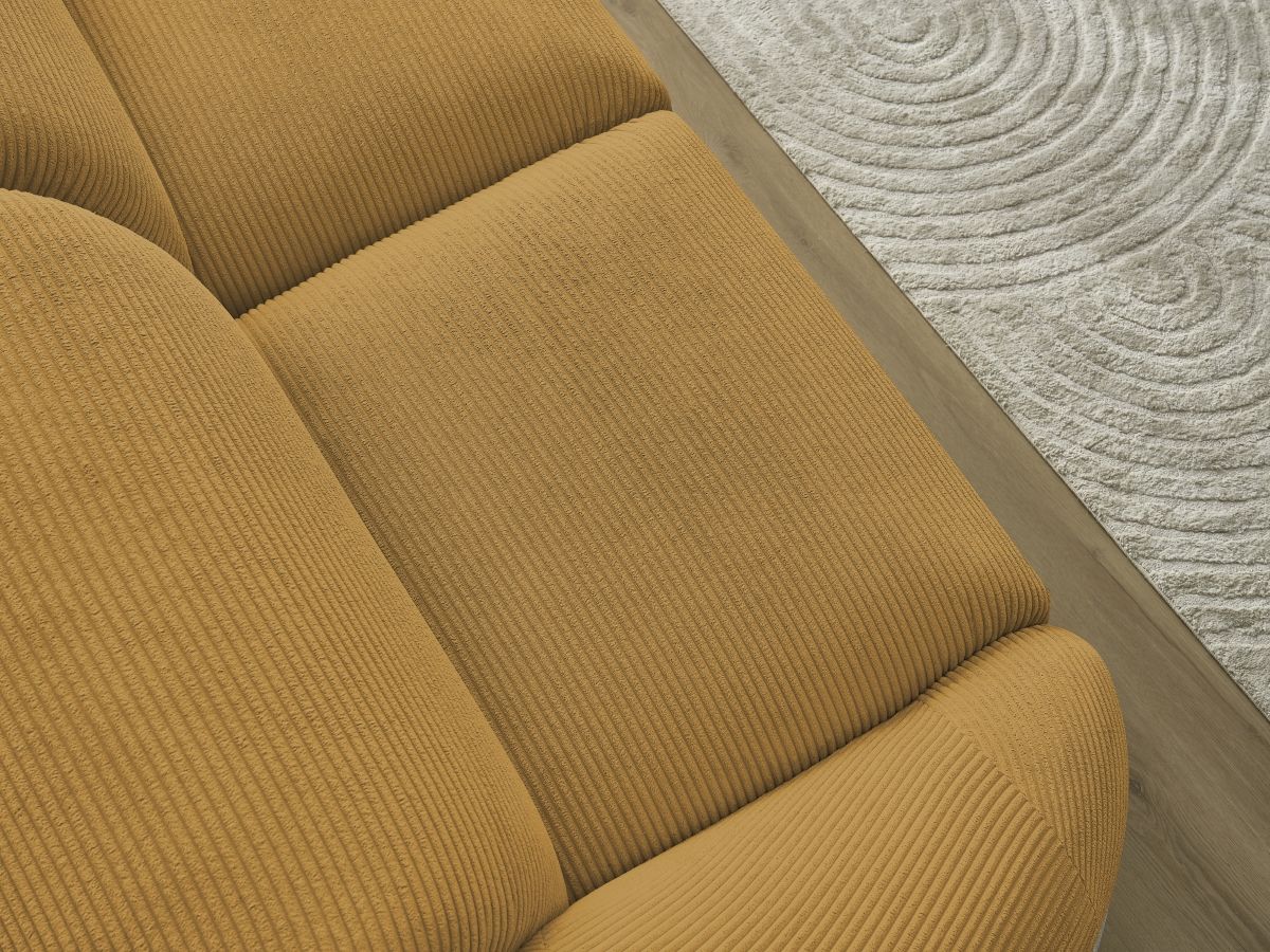 Bobochic Tina Sofa 2-Sitzer Cordsamt Gelb