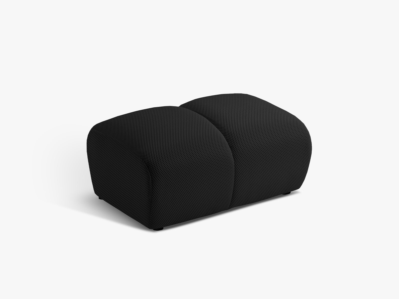 Micadoni Hocker Diana 3D-Stoff Sonic Schwarz