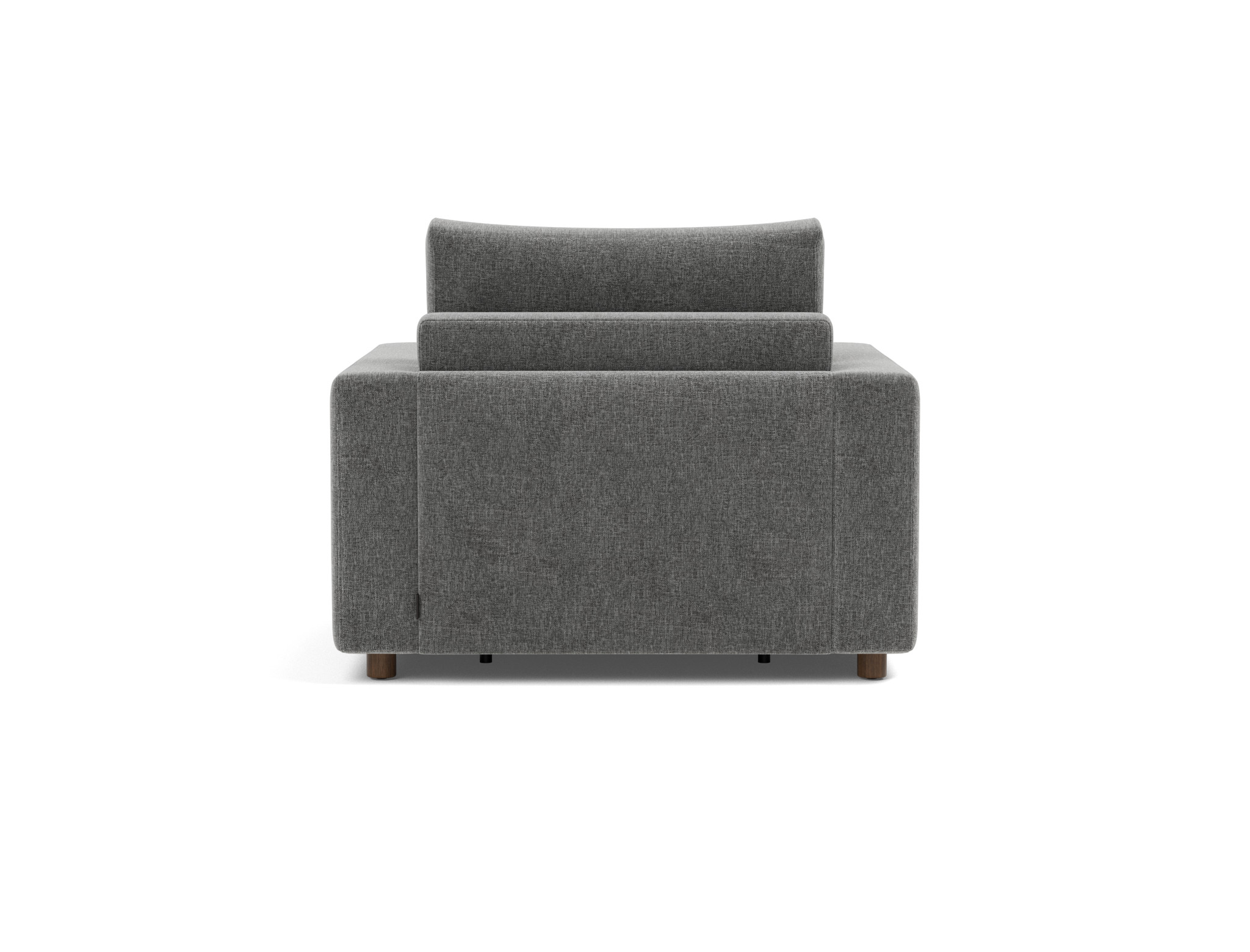 Schlafsessel Neah mit Standard-Armlehnen Strukturierter Stoff Twist 563-Charcoal