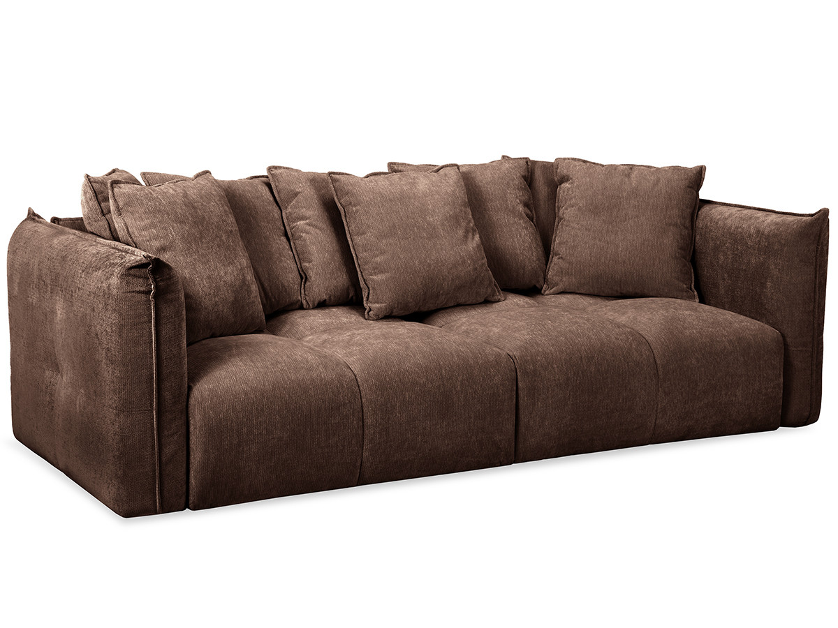 Bobochic Harlem Sofa 3-Sitzer Stoff Braun