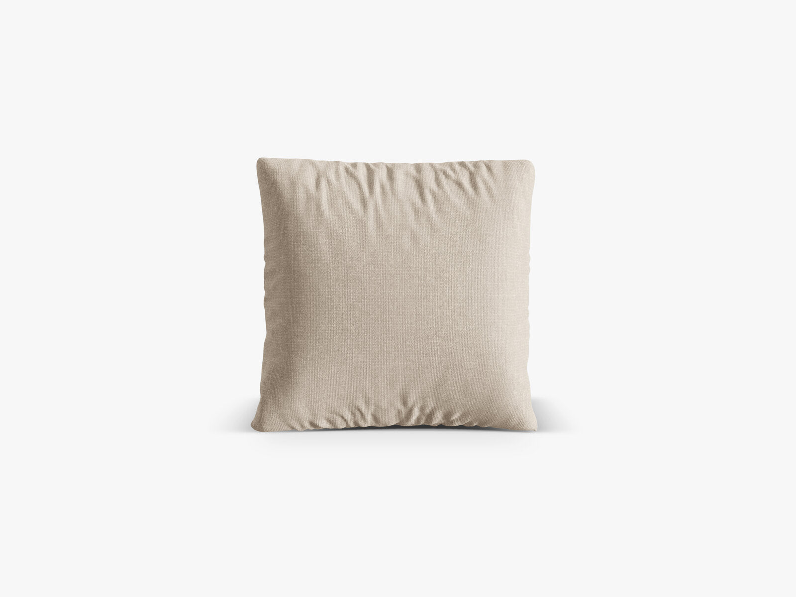 Micadoni Kissen Nuria Strukturierter Stoff Beige 40x40x13