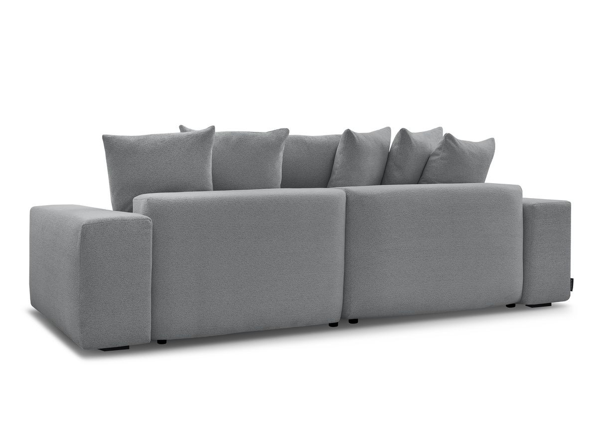 Bobochic Voltaire Ecksofa 310 × 174 cm Melange-Stoff Dunkelgrau