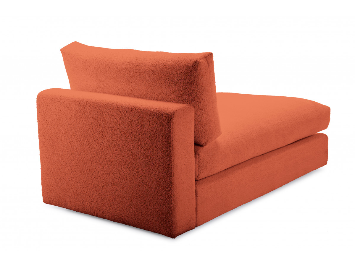 Bobochic Paris Méridienne-Modul Bouclé-Stoff Orange