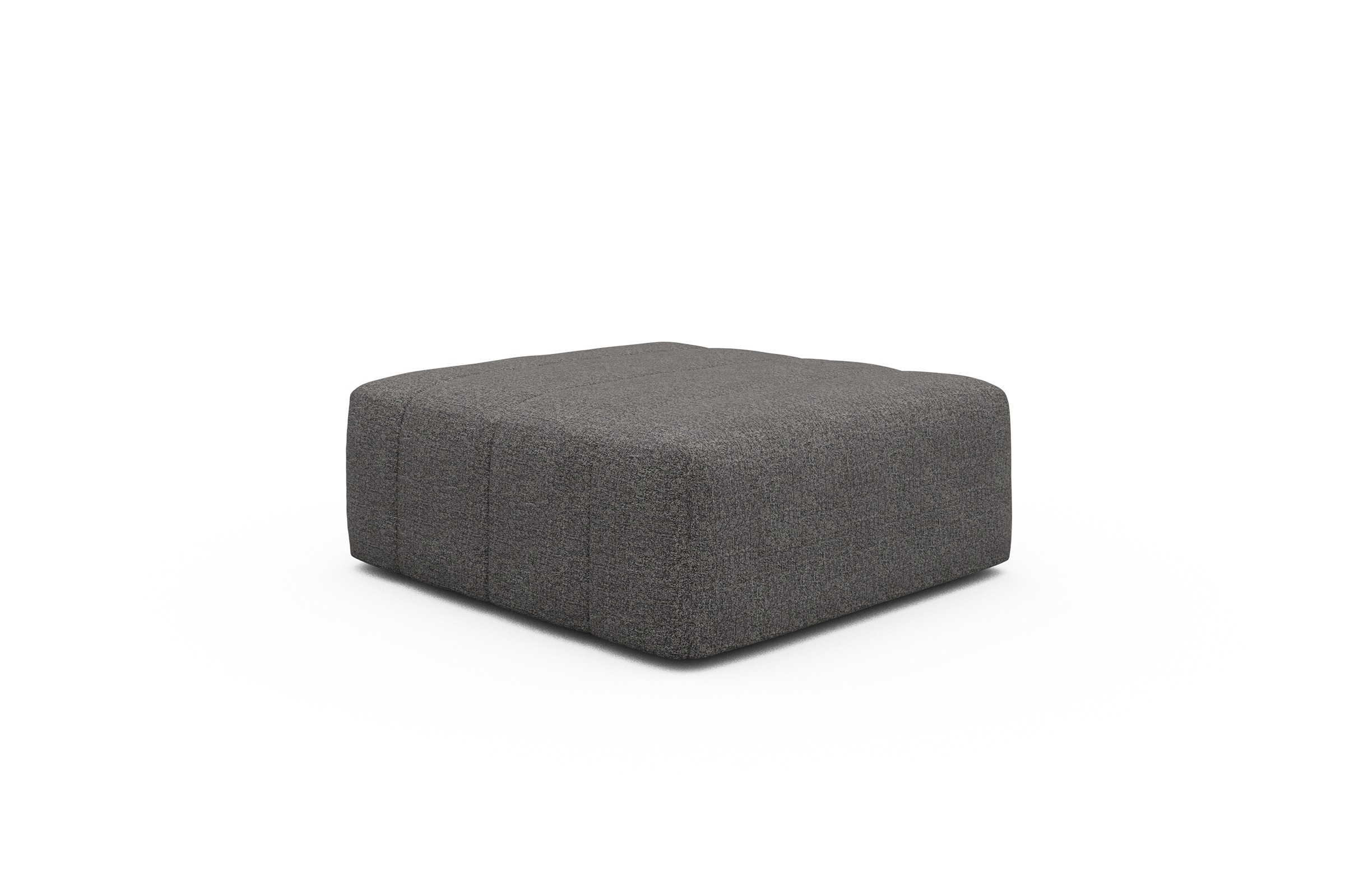 Sitzhocker Hugo Ottomane Carreno-Salt-and-Pepper