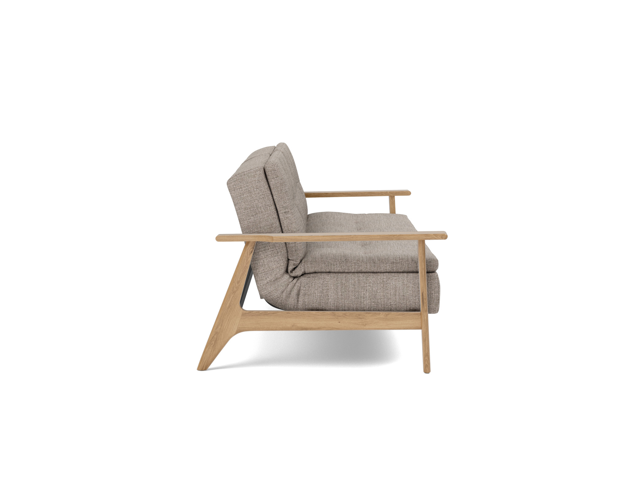 Schlafsofa Dublexo Frej Chenille Yuveno 472-Warm-Grey