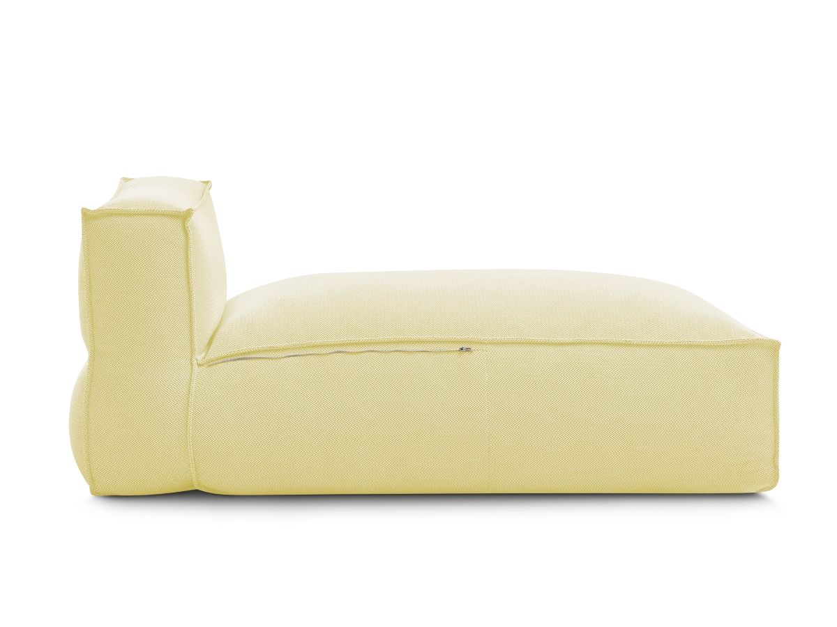 Bobochic Biarritz Méridienne-Modul Melange-Stoff Gelb