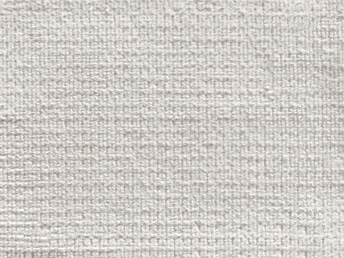 Bobochic Leopold Sofa 4-Sitzer mit Pouf Melange-Stoff Weiß Armlehne rechts