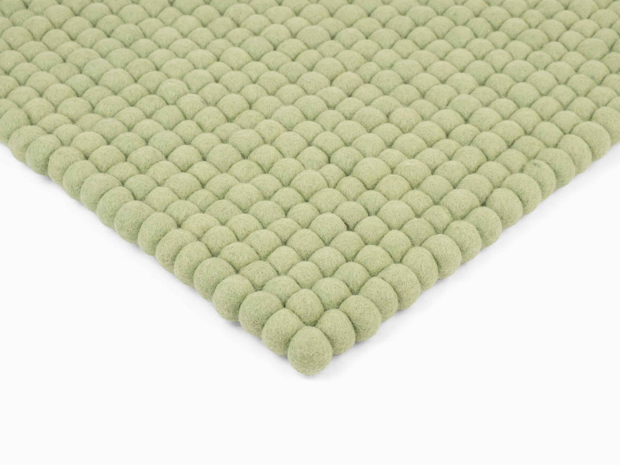 myfelt Lasse Filzkugel-Sitzauflage Hellgrün 36 x 36 cm