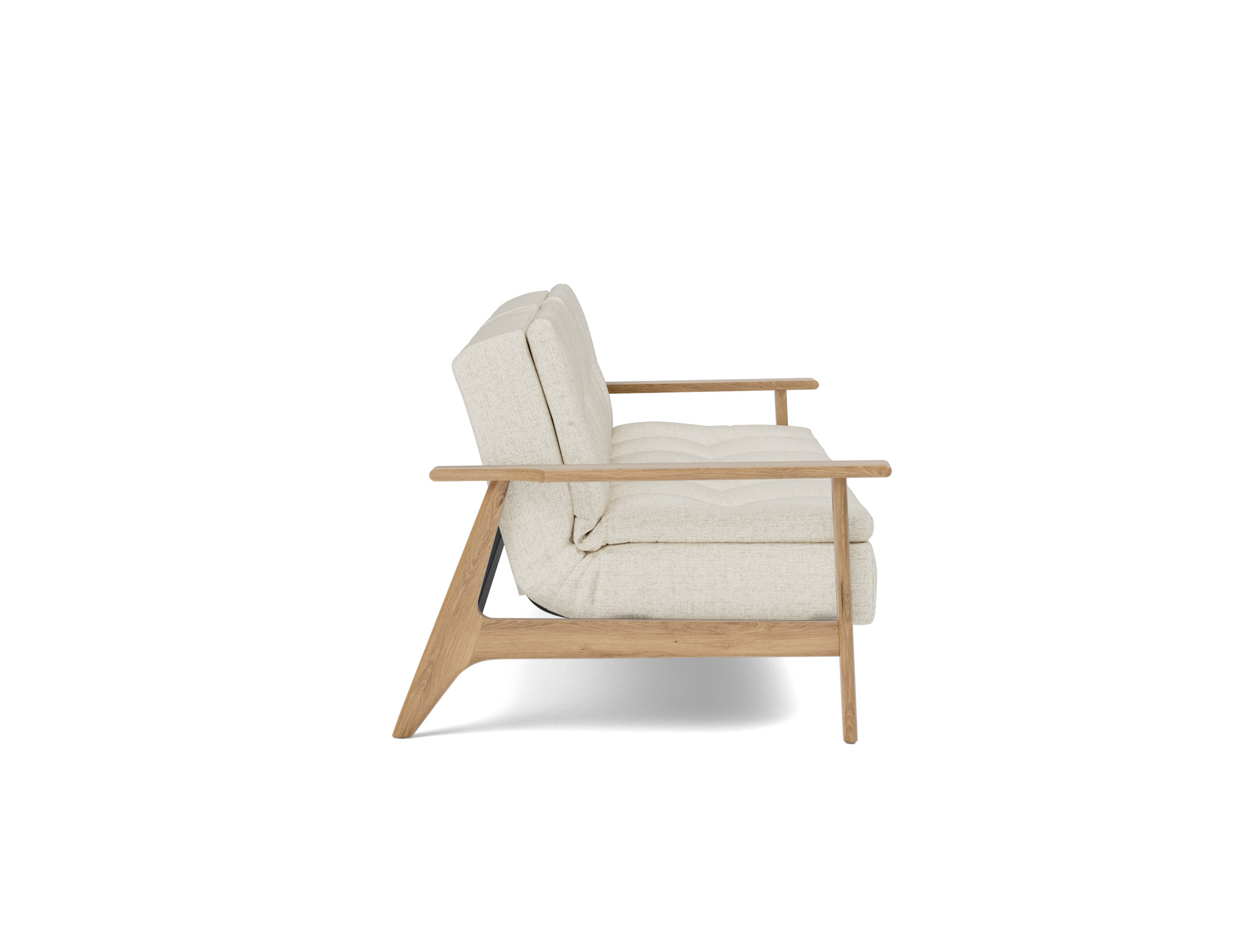 Schlafsofa Dublexo Frej Boucle Skandi 531-Off-White