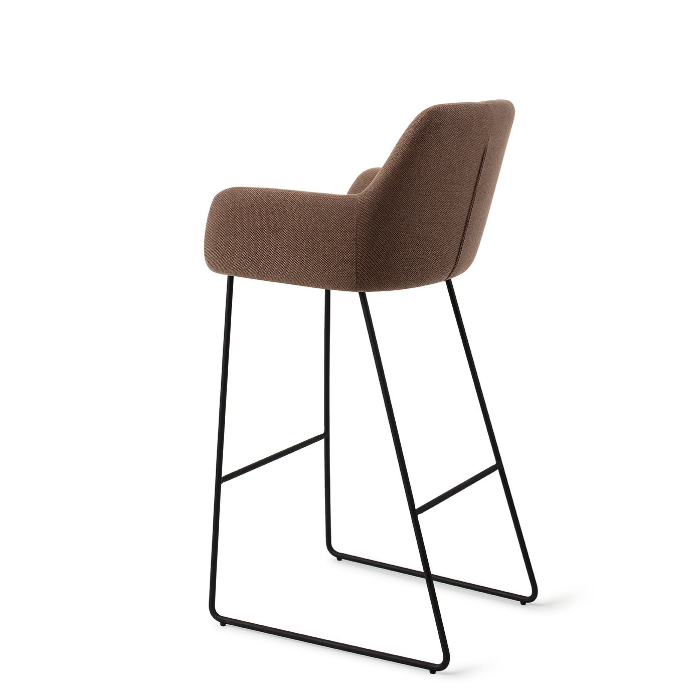 Jesper Home Barhocker Hiroo Rustic-Rye Slide Schwarz Tresenhöhe (65cm)