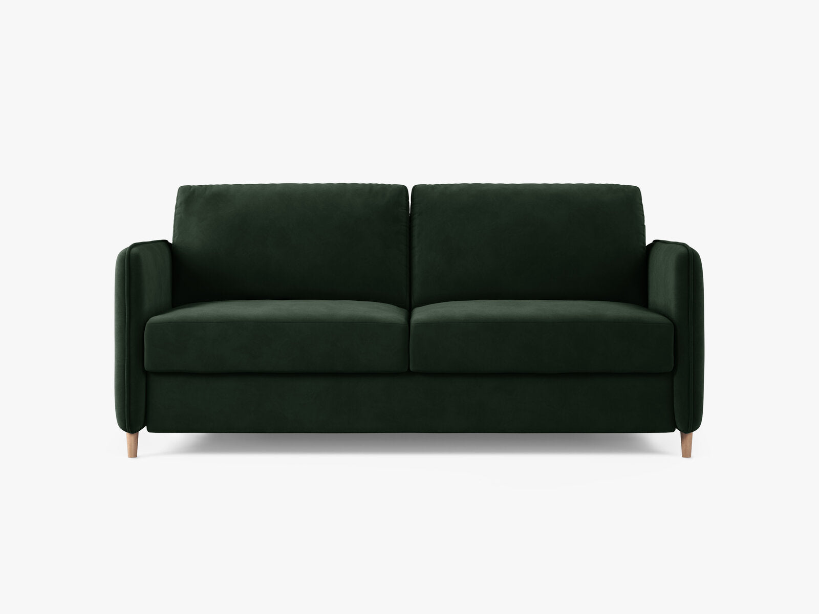 Micadoni Sofa mit Schlaffunktion Simo 3-Sitzer Samt Salvador Flaschengrün
