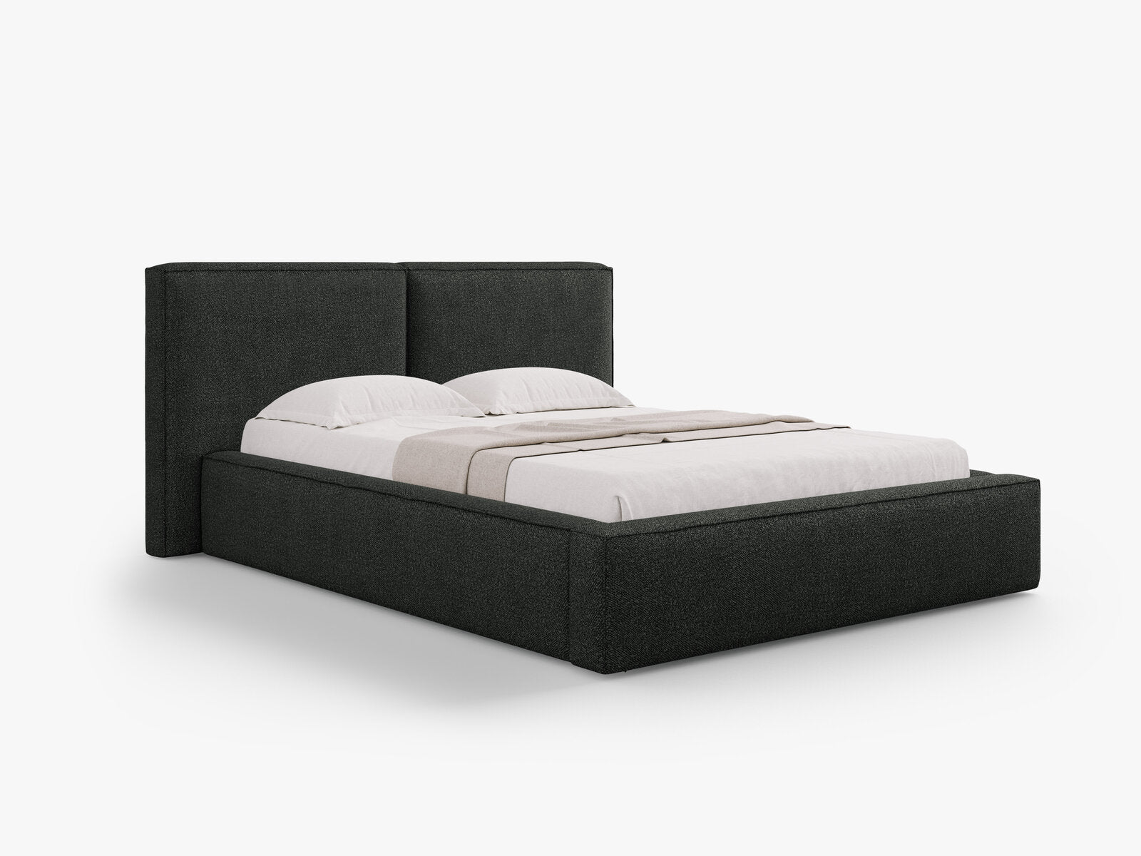 Micadoni Bett Jodie Boucle Baloo Schwarz 160x200