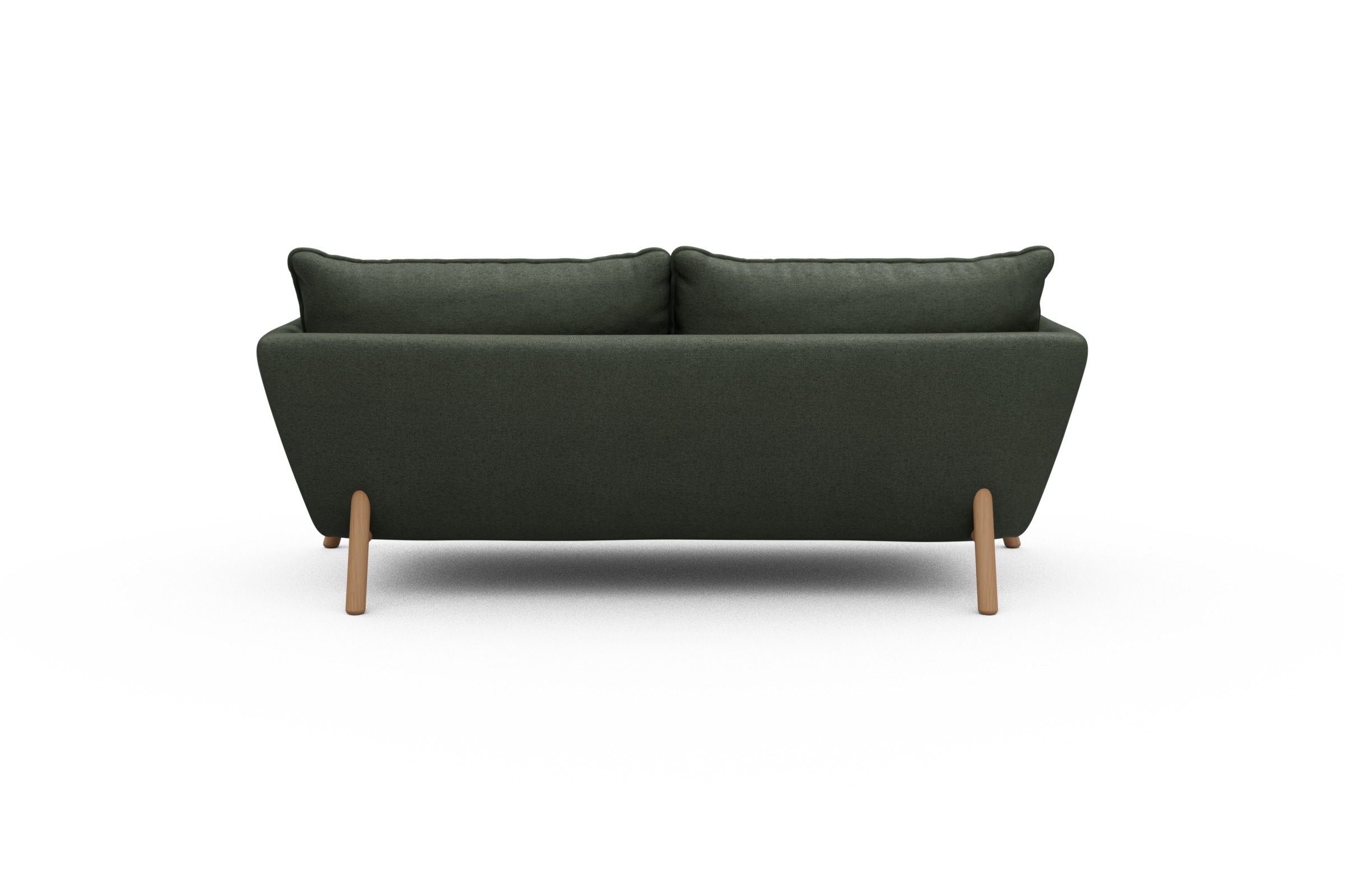 Sofa Emil PREMIUM 2-Sitzer Beinfarbe Eiche Natur Denari-Forest-Green