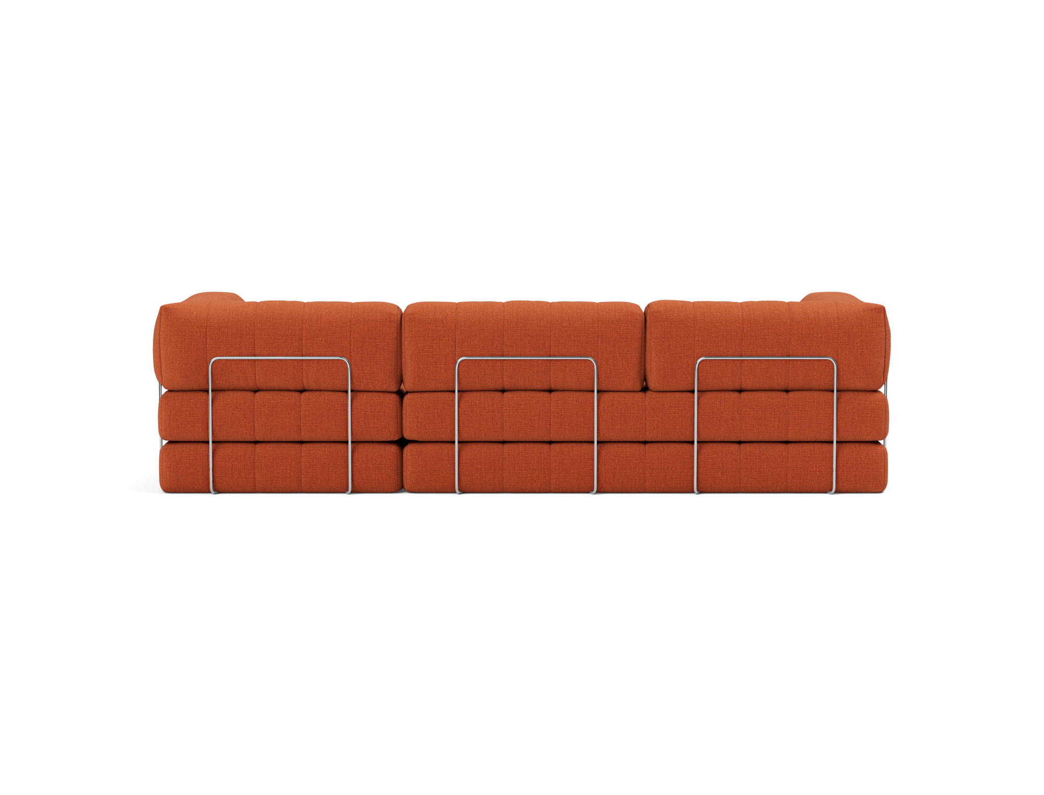 Schlafsofa CozyPad Grand mit Armlehnen Chenille Esina 412-Rust-Orange