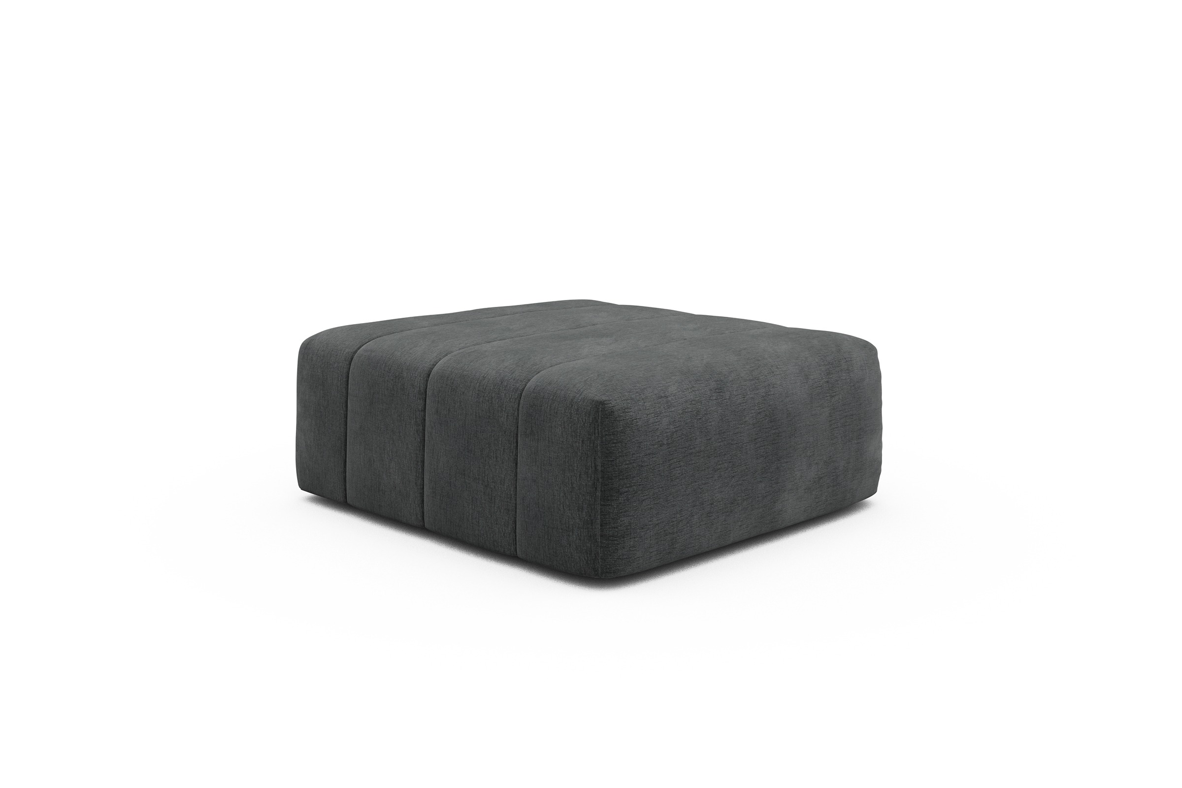 Sitzhocker Hugo Ottomane Smooth-Deep-Warm-Grey