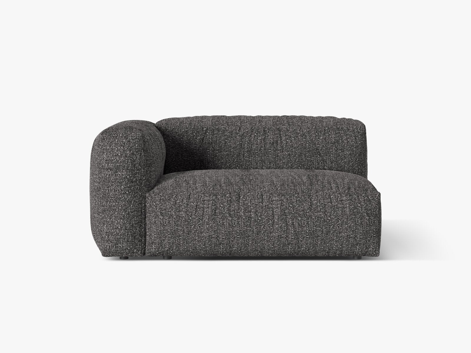 Micadoni Eckmodul Martina 1-Sitzer Groß Links Boucle Monet Anthrazit
