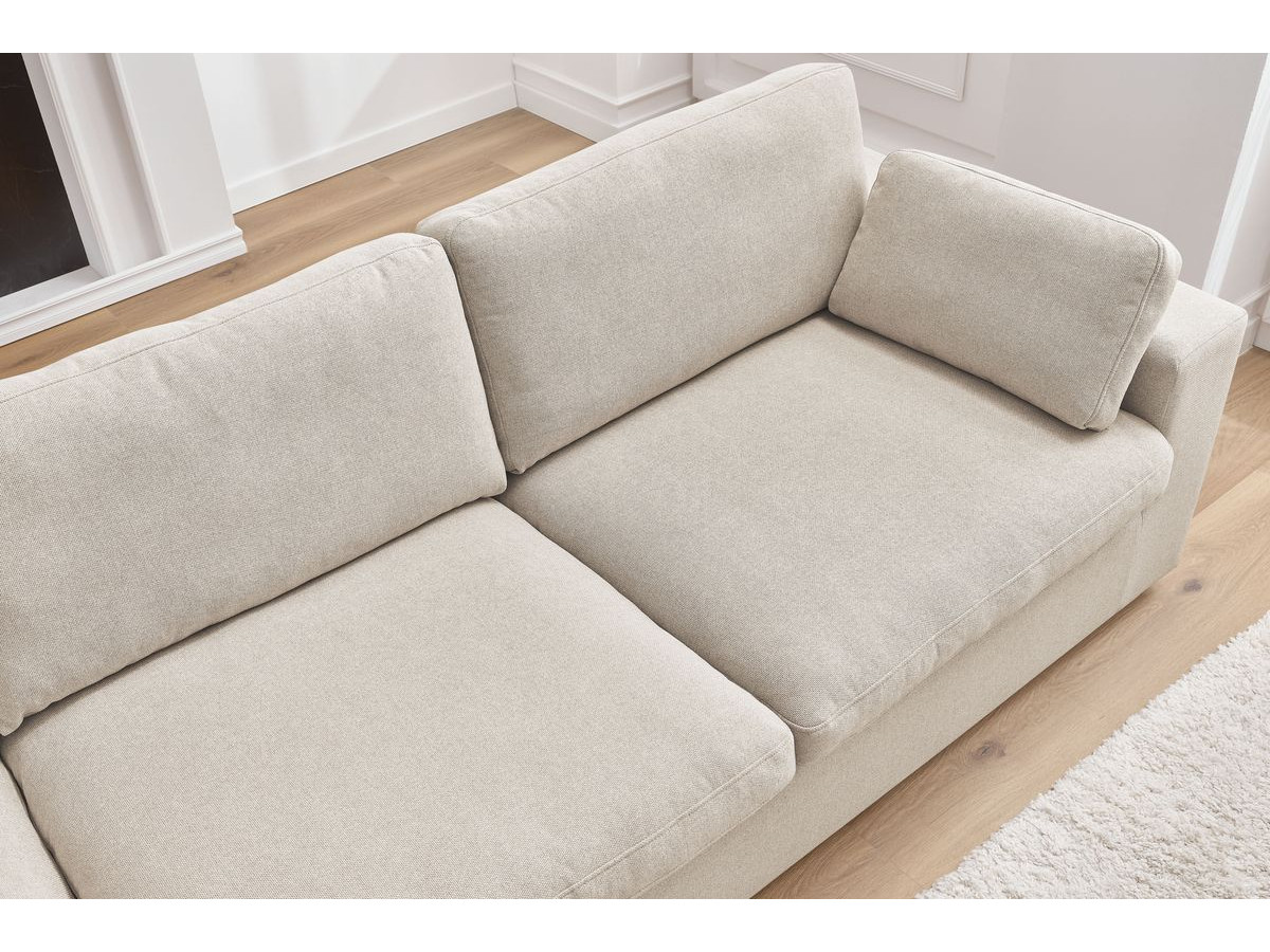 Bobochic Belair Sofa 4-Sitzer Stoff Beige