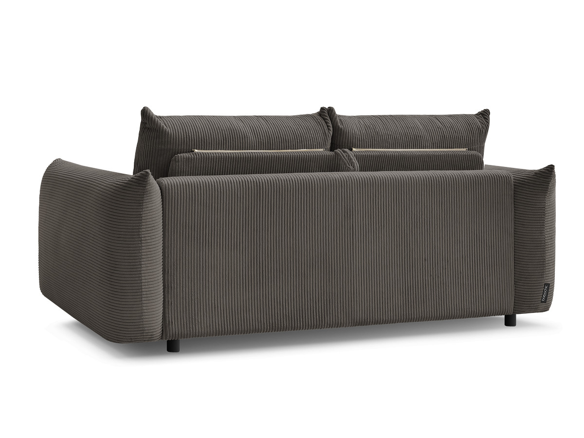 Bobochic Ernest Schlafsofa 3-Sitzer, Liegefläche 140 / 160 × 190 cm Cordsamt Taupe, Liegefläche 140 × 190 cm