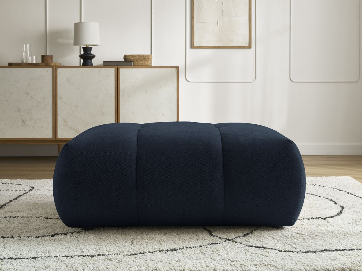 Bobochic Fuji Pouf Stoff Dunkelblau