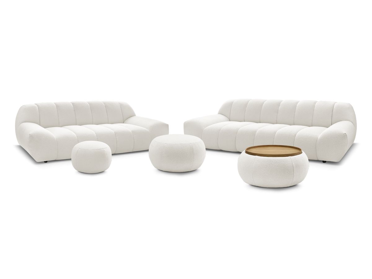 Bobochic Hayden Sofa 7-Sitzer mit Pouf