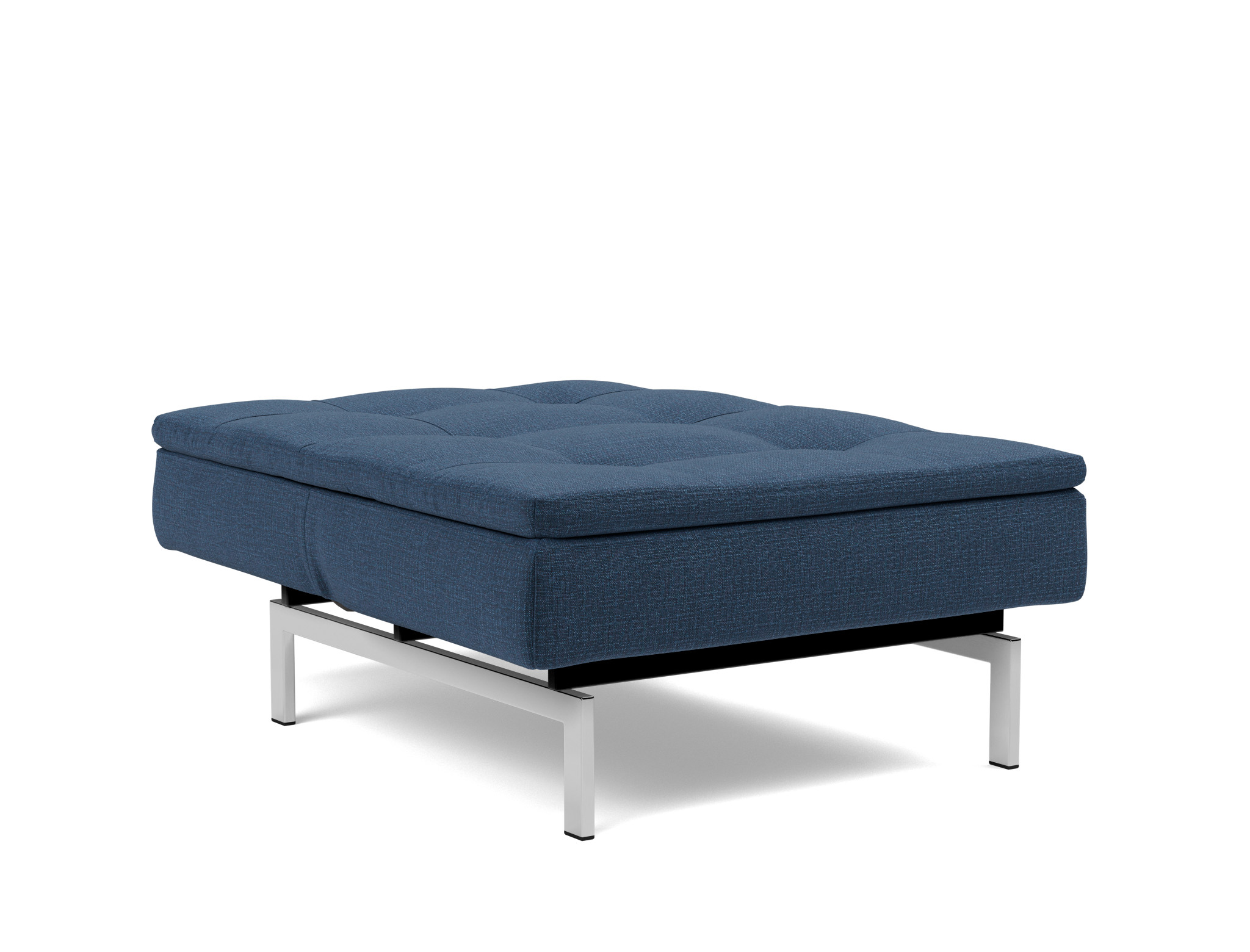 Sessel Dublexo Chenille Esina 414-Indigo-Blue Beine Chrom