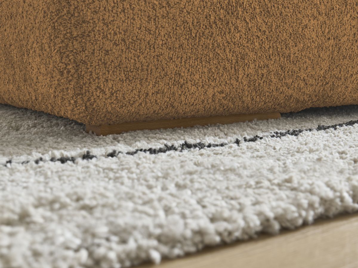 Bobochic Anakin Pouf Bouclé-Stoff Gelb