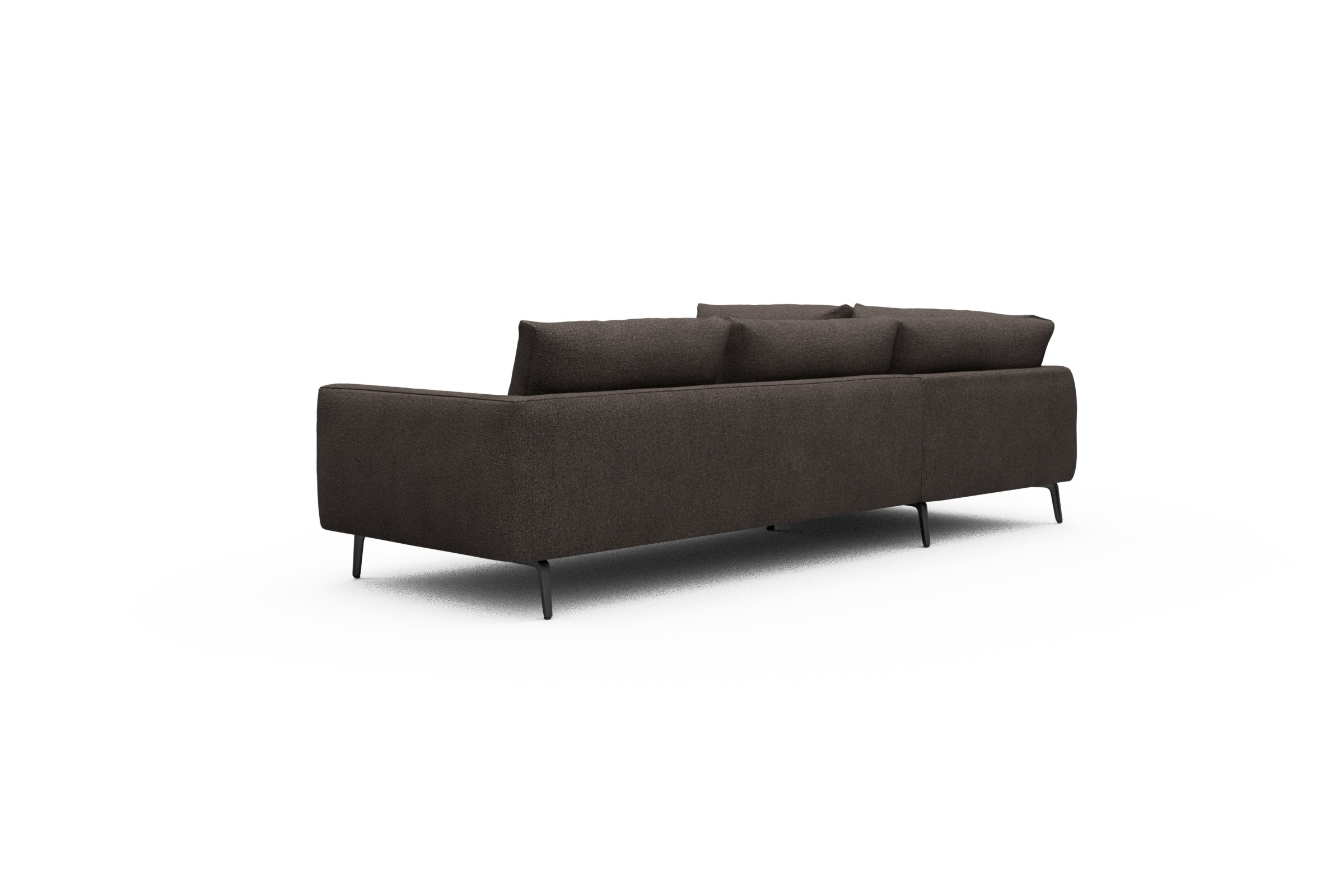 Ecksofa Karl Relax-Ecke links mit 2,5-Sitzer Boucle-Taupe