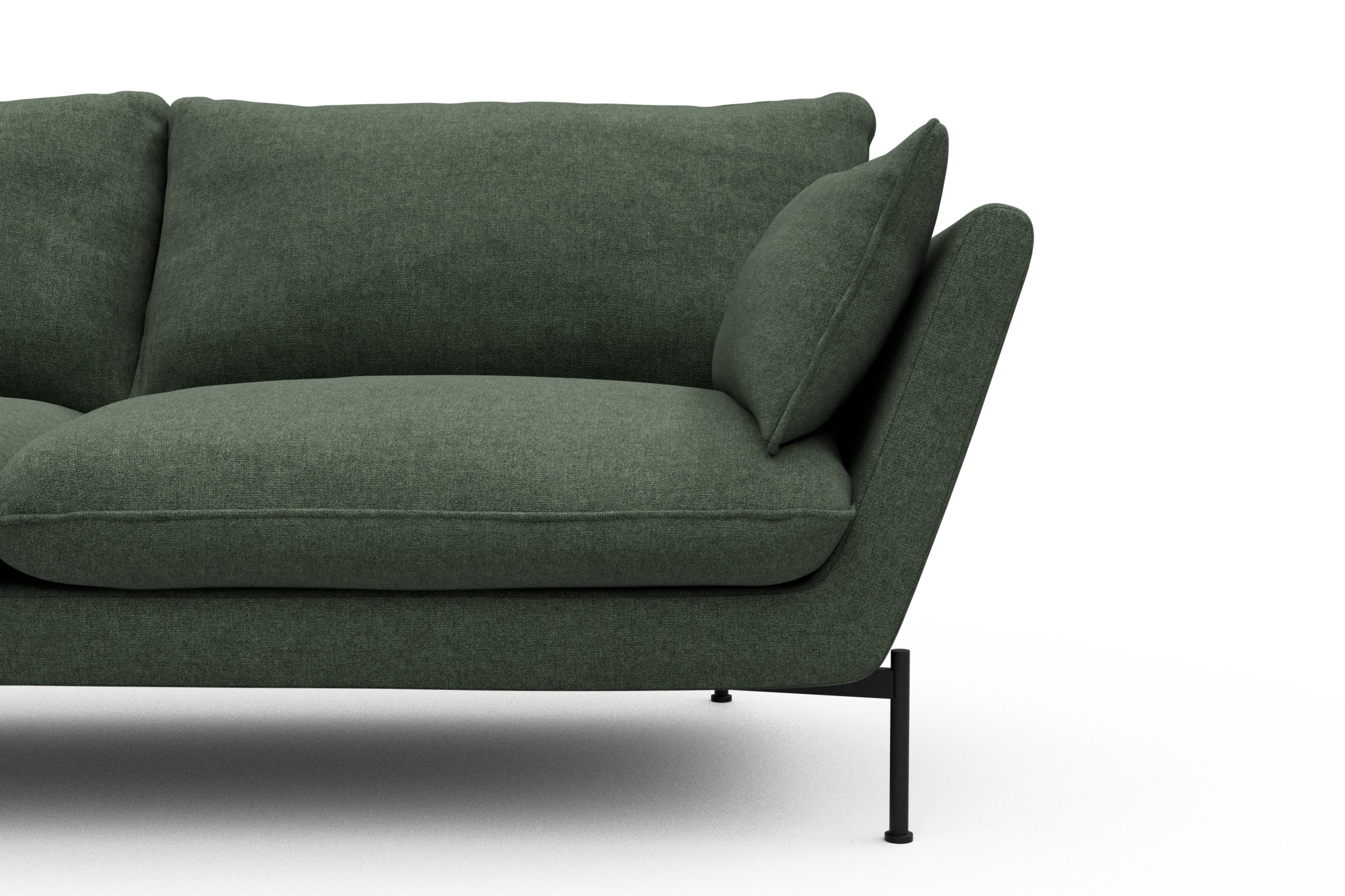 Sofa Anton 3-Sitzer Casone-Forest-Green