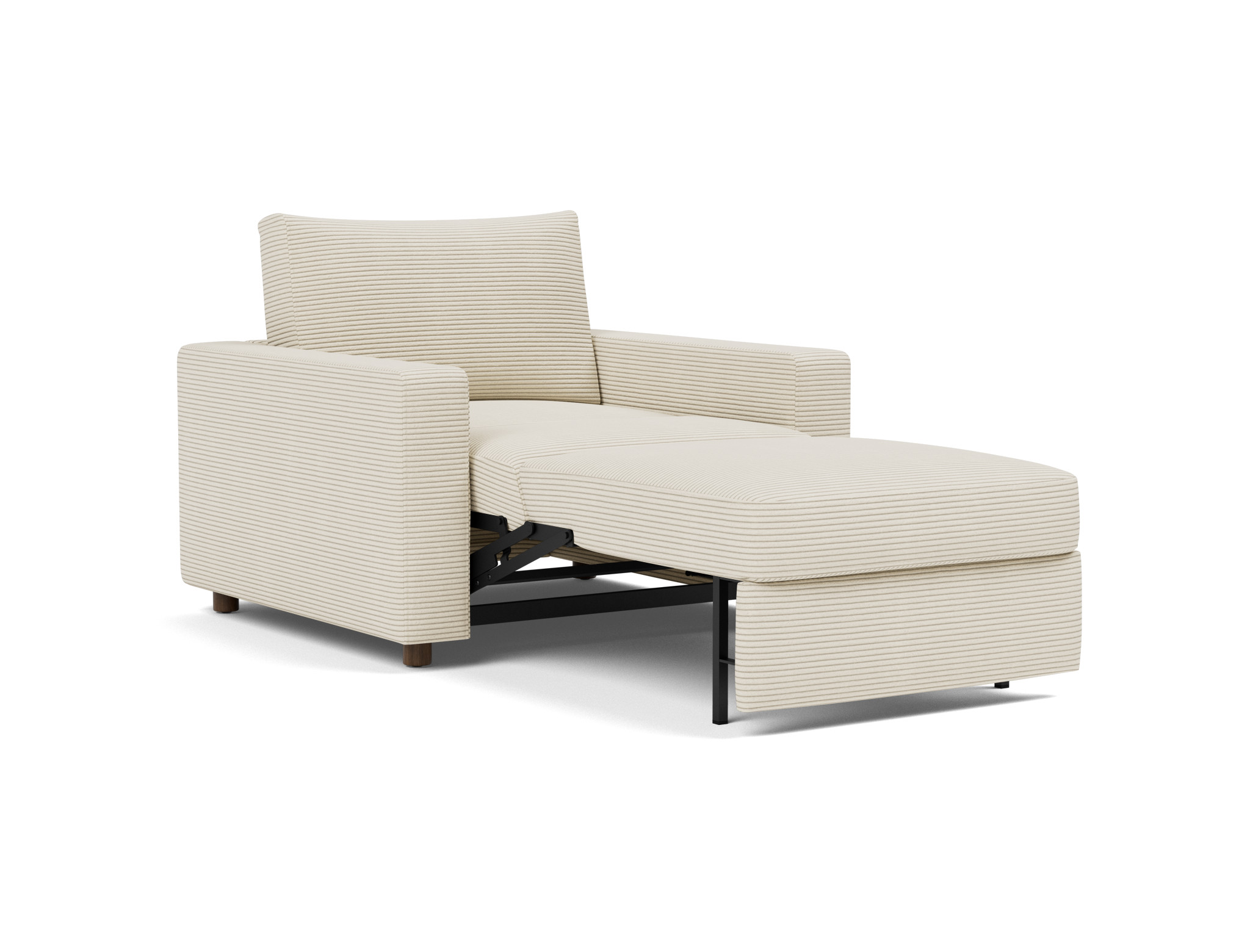 Schlafsessel Neah mit Standard-Armlehnen Kord Corduroy 594-Ivory