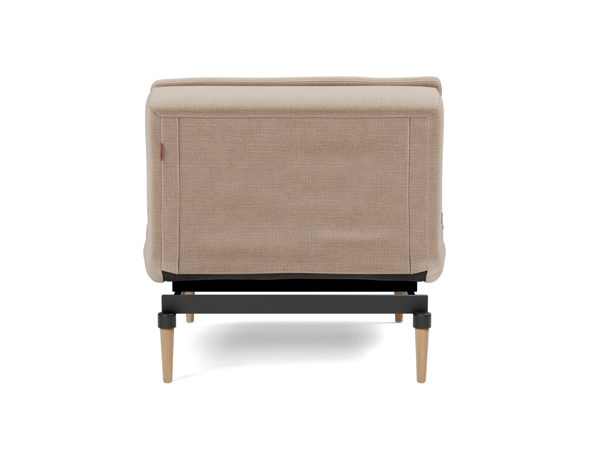 Sessel Dublexo Chenille Esina 417-Mocha Beine Styletto Eiche hell