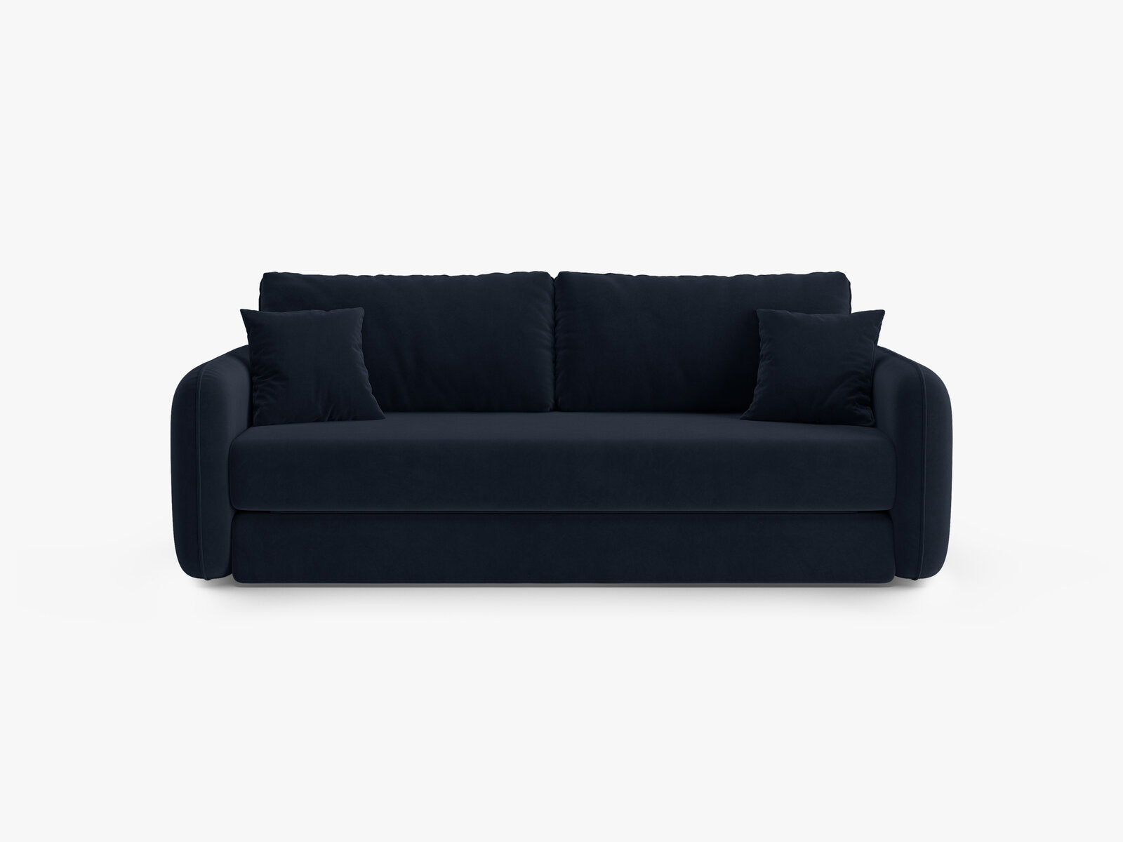 Micadoni Sofa mit Schlaffunktion Dormi 3-Sitzer Samt Salvador Königsblau
