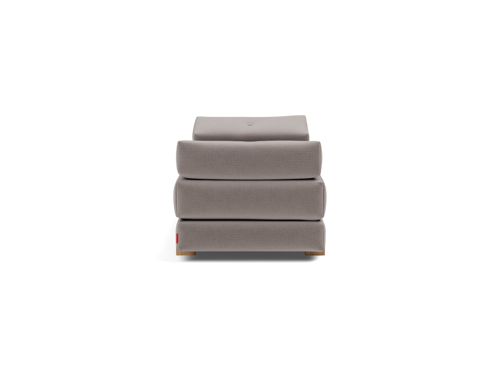 Tagesbett Sigmund Chenille Esina 418-Truffle Beine Drip Eiche
