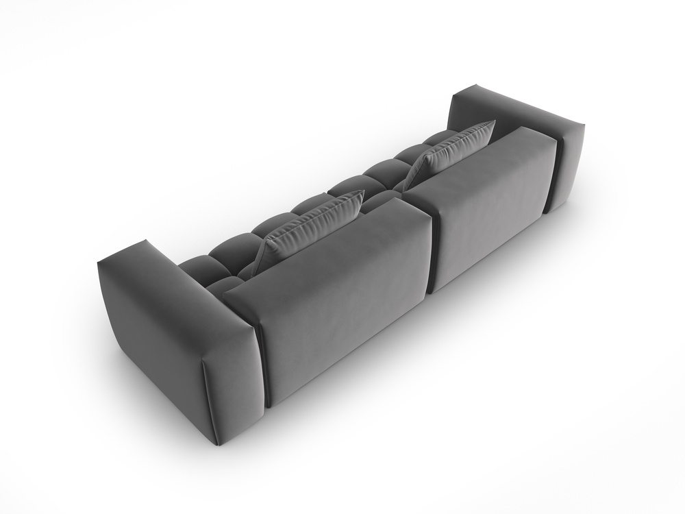Cosmopolitan Design Sofa Verona 5-Sitzer Samt Casino Anthrazit