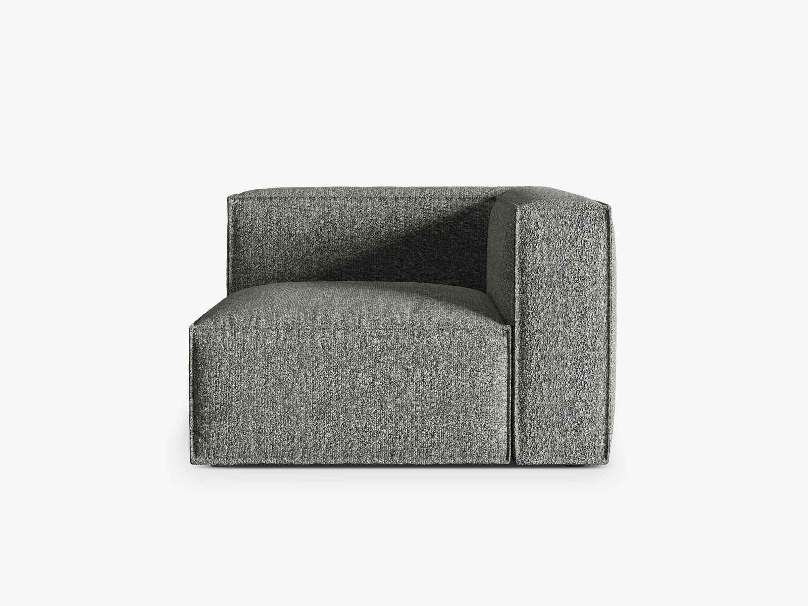 Micadoni Eckmodul Nuria 1-Sitzer Boucle Graphit