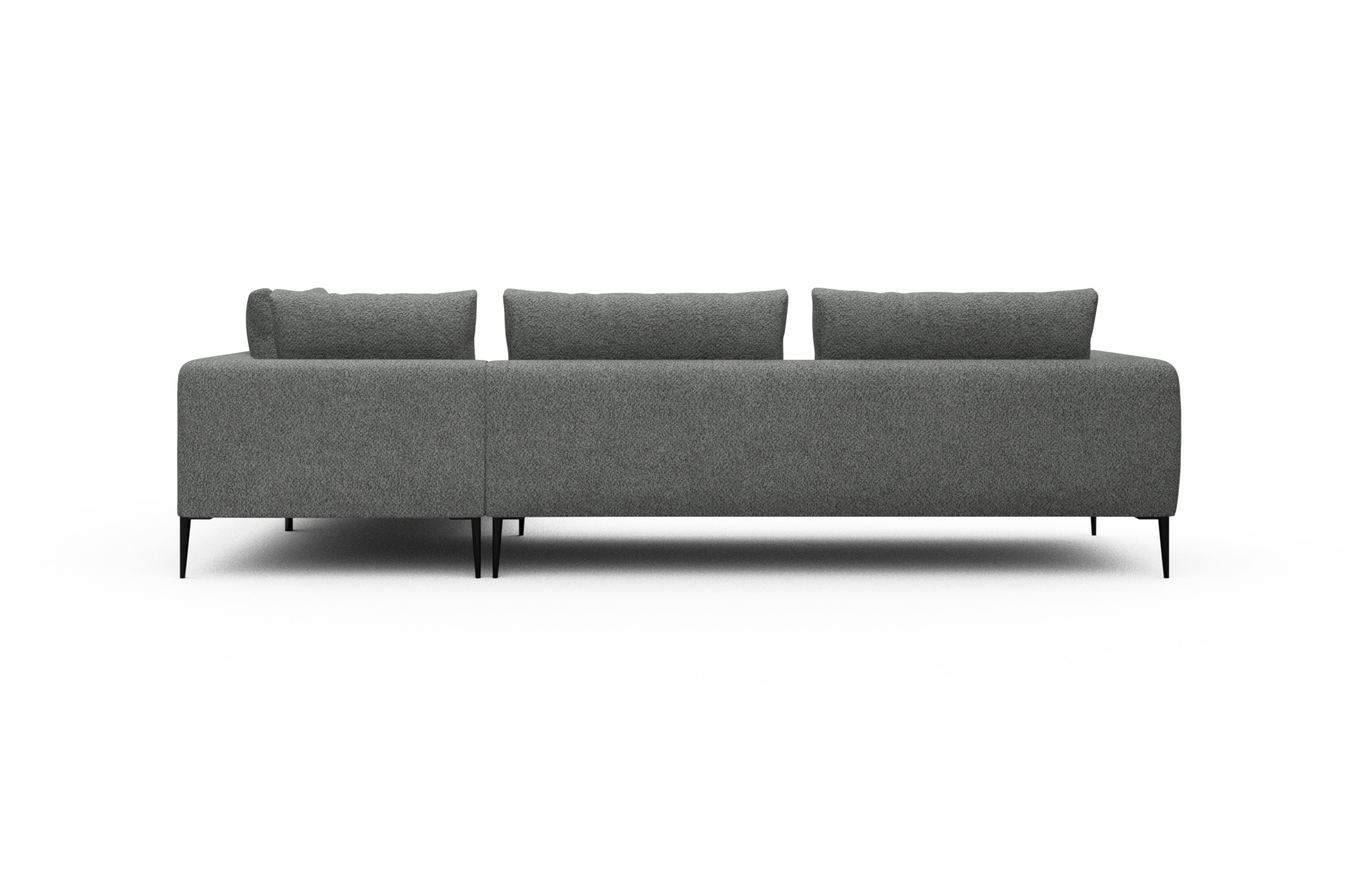 Ecksofa Paul Relax-Ecke links mit 3-Sitzer Vanora-Warm-Grey