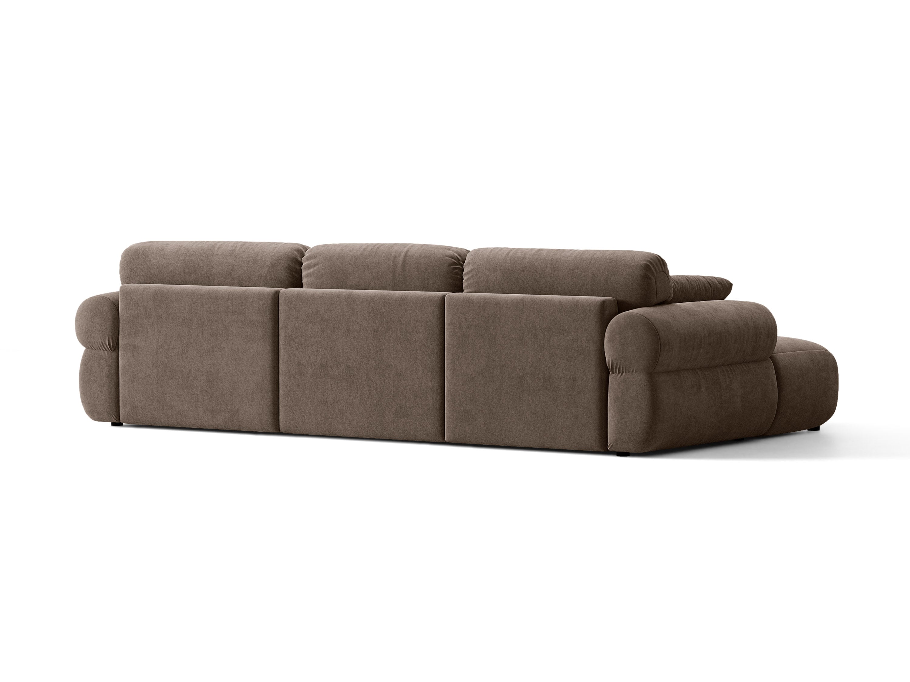 Micadoni Ophelia Ecksofa 6-Sitzer Strukturierter Stoff Liberty Cappuccino Links