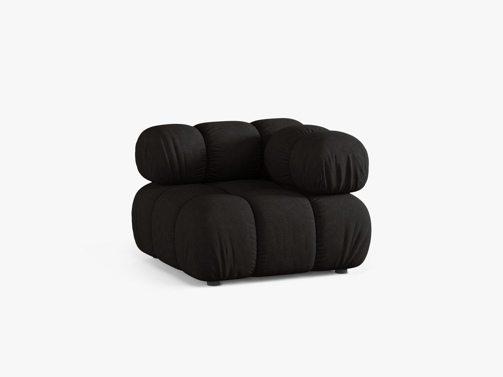 Micadoni symmetrisches Eckmodul Bellis Strukturierter Stoff Liberty Schwarz