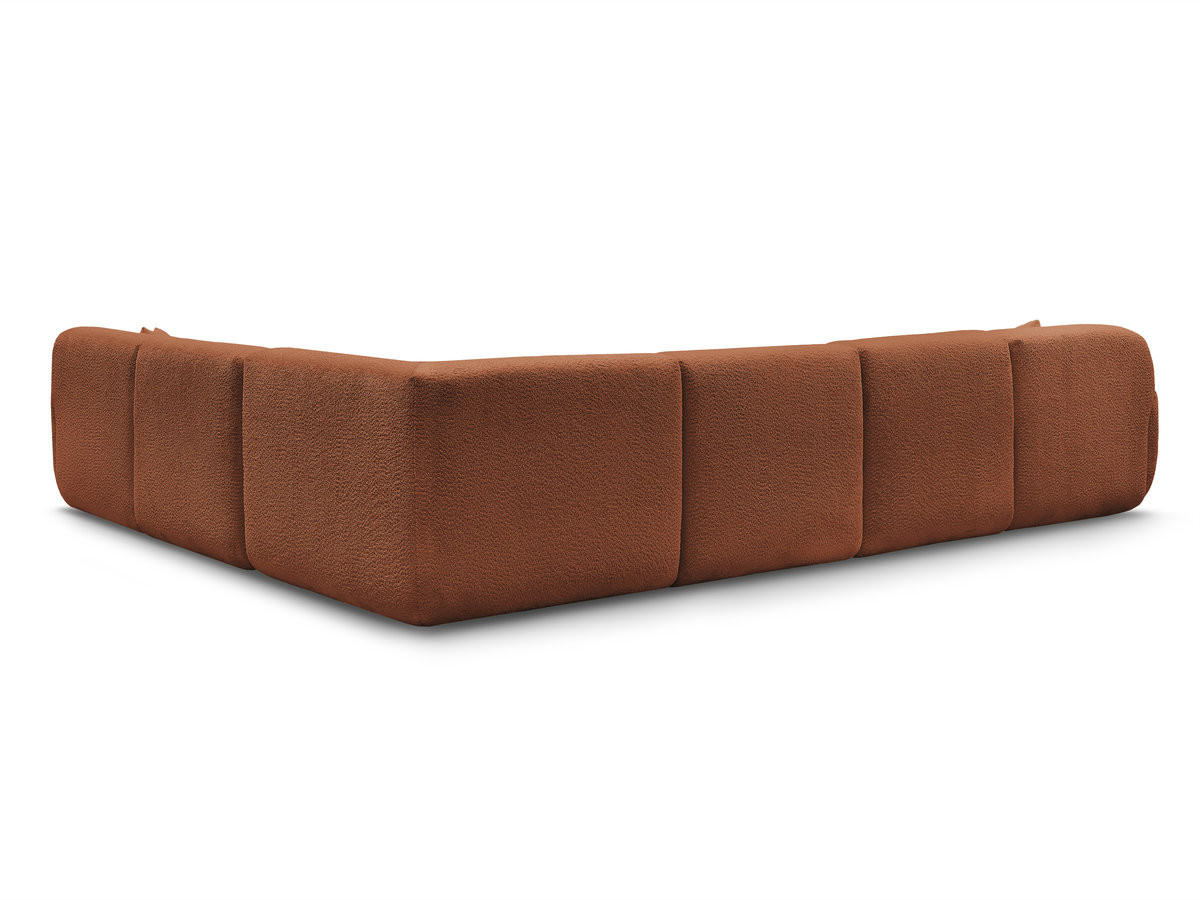 Bobochic Anda Wohnlandschaft Chenille Orange Ecke rechts