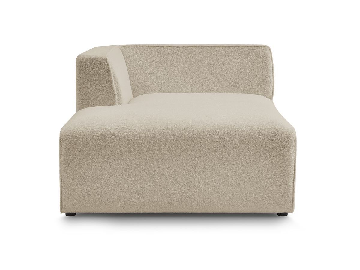 Bobochic Megeve Méridienne-Modul Bouclé-Stoff Beige Ecke links