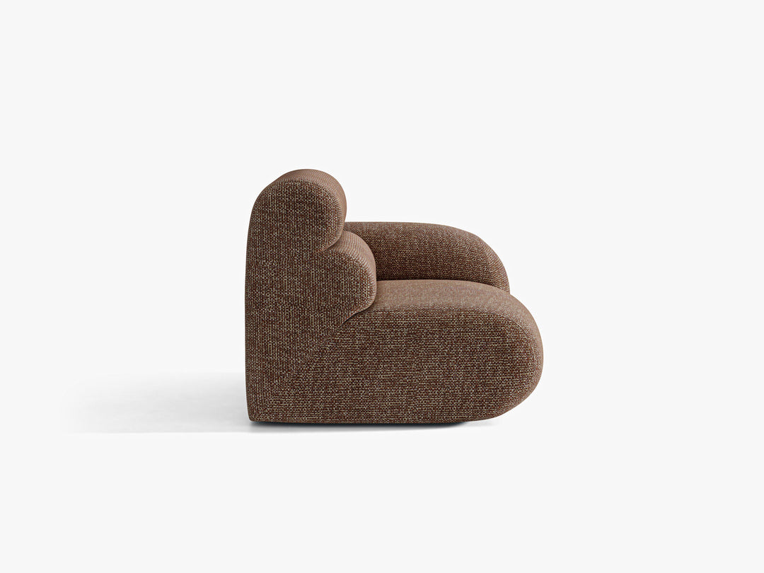 Micadoni Neo Sofamodul Rechts Chenille SILENCIO Braun