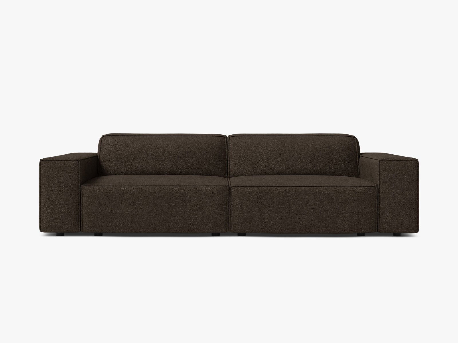 Micadoni 3-Sitzer Sofa Jodie Boucle Baloo Braun