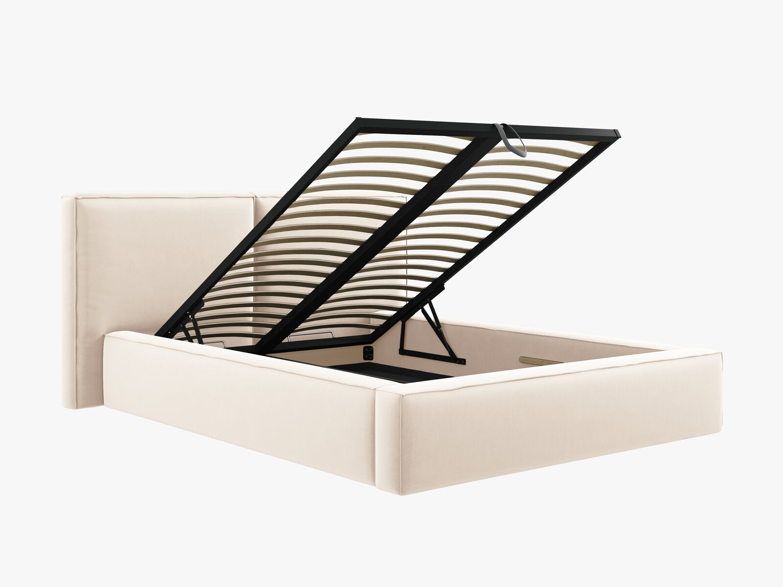 Micadoni Bett Jodie Samt Bluvel Helles Beige