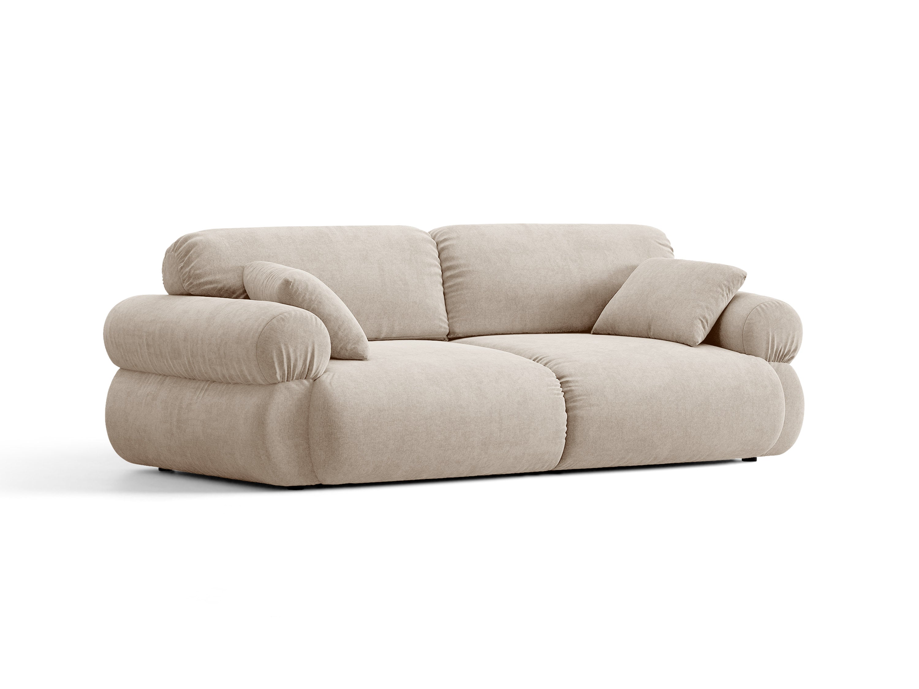 Micadoni Ophelia Sofa 3-Sitzer Strukturierter Stoff Liberty Beige
