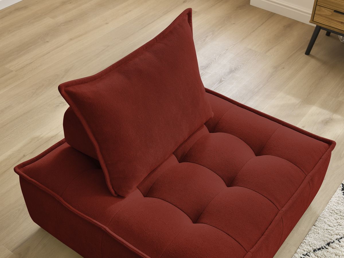 Bobochic Elisa Sofamodul 1-Sitzer Strukturstoff Orange